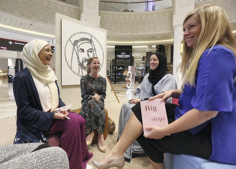 Dubai, May 26, 2018: (L)Mathilde Loujayne an author who converted to Islam and wrote a book about woman’s guide to finding a balanced lifestyle and glowing heart in Islam pose during the interview in Dubai. Satish Kumar for the National / Story by Nawal