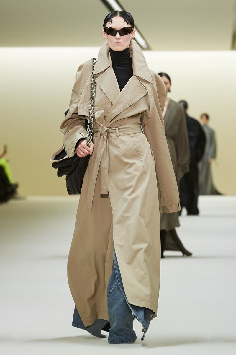 A classic trench coat 