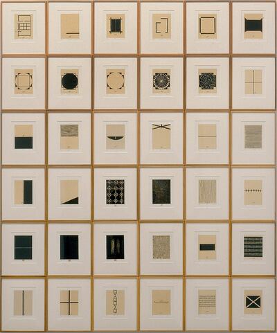 Some of Zarina Hashmi's works for the Home is a Foreign Place exhibition. Ishara Art Foundation