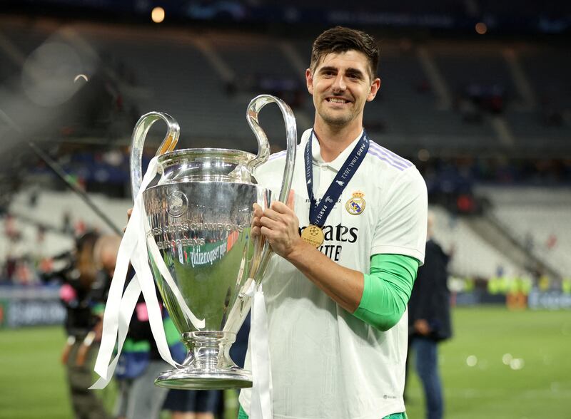 GOALKEEPER: Real Madrid's Thibaut Courtois was named in the Uefa Champions League Team of the Season. Reuters
