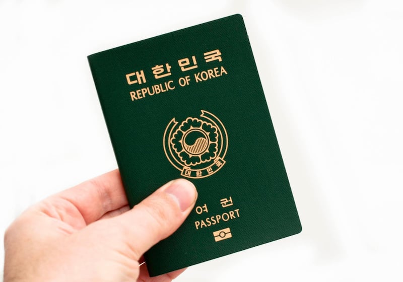 South Korean passport. (Photo by: Education Images/Universal Images Group via Getty Images)
