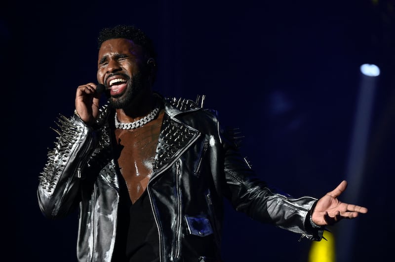 Jason Derulo performing at the Rock in Rio music festival on September 3. AFP