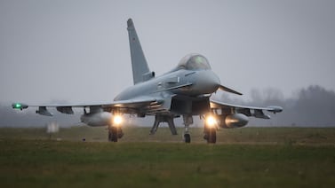 BAE Systems' profits were buoyed by sales of its Eurofighter Typhoon combat aircraft as countries bolstered their military arsenals. EPA