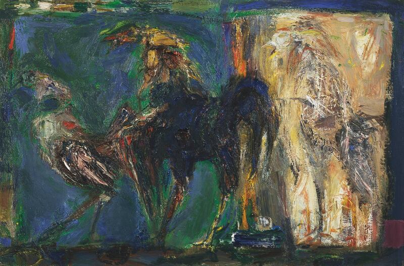 Cock and hen, c.1953–8, by Sir Robin Philipson, purchased by Prince Philip in 1958. Courtesy Royal Collection Trust