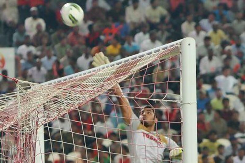 Goalkeeper Yousif Abdulla signed a one-year loan deal last month with Al Nasr having impressed in a similar arrangement at Ajman during the 2012/13 campaign. Mike Young / The National