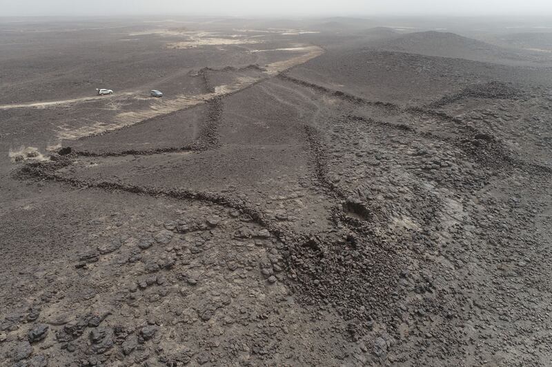 Aerial view of a kite in the Khaybar area of north-west Saudi Arabia. Photo: Royal Commission for AlUla