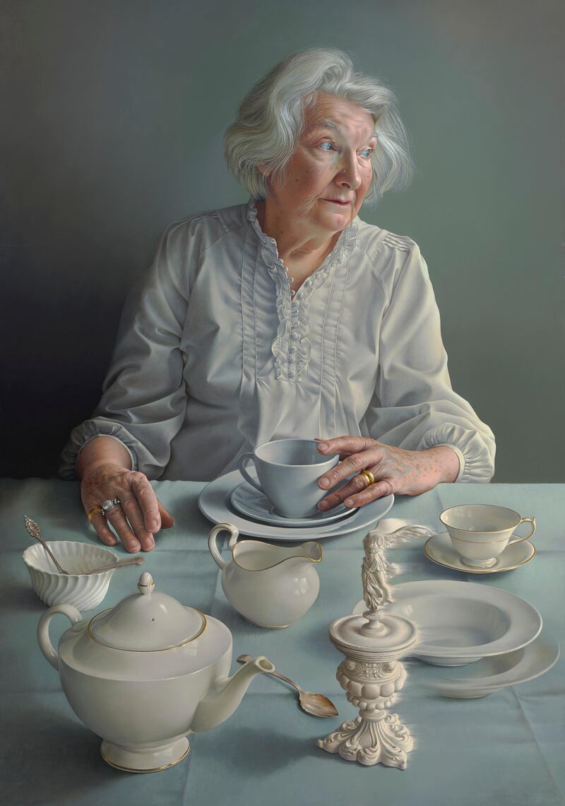 <p>Miriam Escofet&#39;s surreal painting of her mother, Alma Escofet. Miriam Escofet</p>
