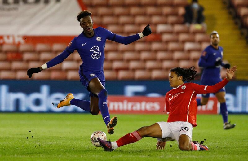 DF Toby Sibbick, 7 - Solid. He showed excellent reading of the game in the opening exchanges, anticipating Marcos Alonso’s ball pass the line and shepherding the ball out of play, although he got away with one when he brought down Abraham in the box. Reuters