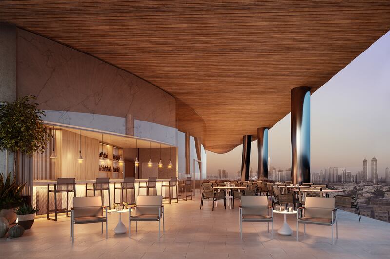 The Bellini Cafe at Mr C Residences, Dubai.