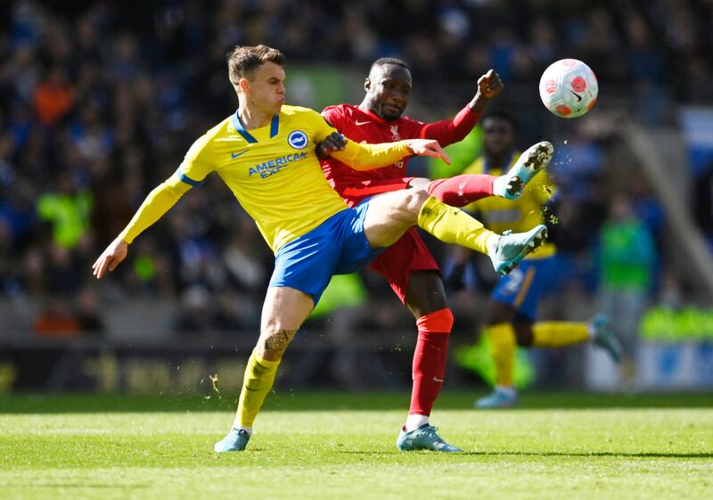 Solly March - 5

The winger started to trouble Liverpool late in the game but could not produce a telling pass. The result was no longer in question by the time he started playing. 
Reuters