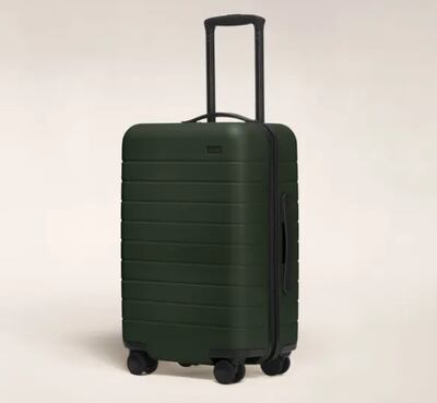 The Carry-On by Away measures 34.8cm x 55.1cm x 22.8cm. Photo: Away