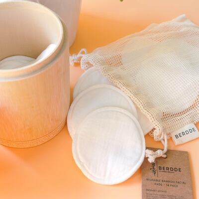 Berdde reusable facial wipes. Courtesy Shift Eco