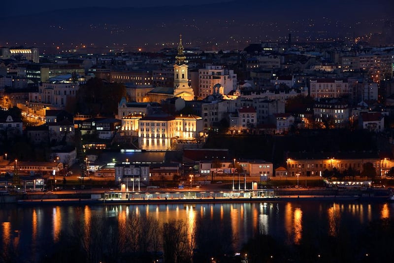 View of Belgrade withe Danube River. Courtesy of Tourist Organization of Belgrade