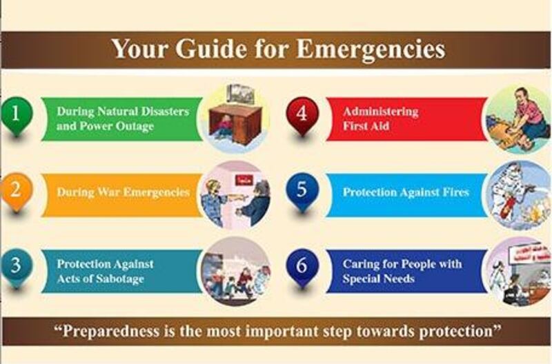 The guide is available in English and Arabic on the National Emergency, Crisis and Disaster Management Authority’s website.