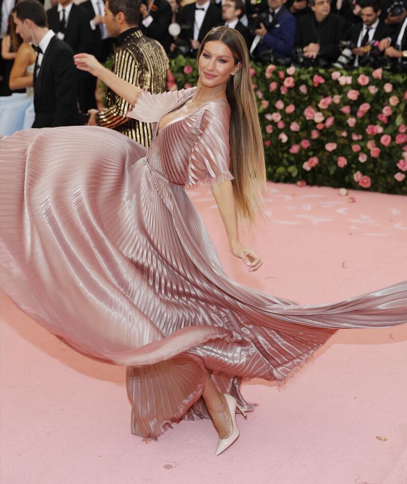 Model Gisele Bundchen arrives at the 2019 Met Gala in New York on May 6. EPA