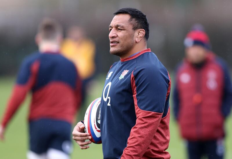 LONDON, ENGLAND - FEBRUARY 13:   Mako Vunipola attends an England rugby training session held at the Kensington Latymer Upper School on February 13, 2020 in London, England. (Photo by David Rogers/Getty Images)