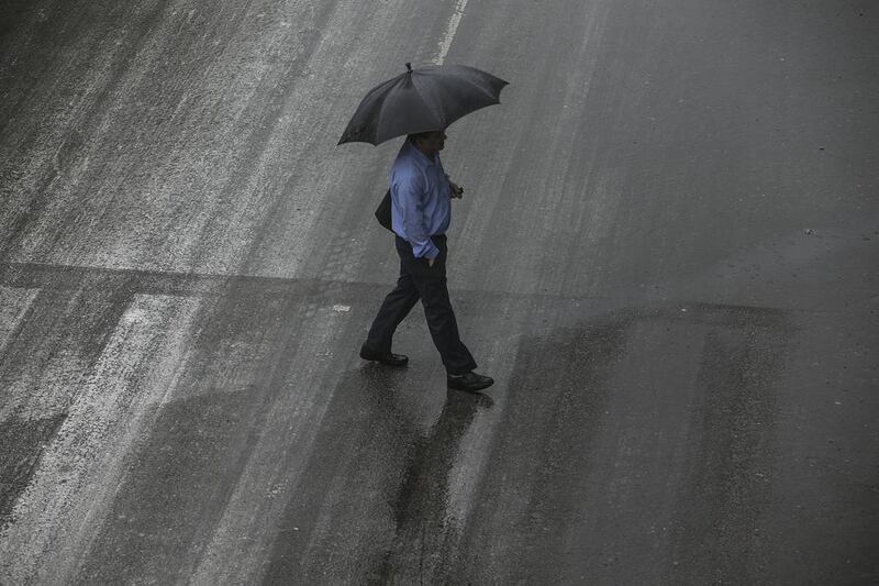 Rain is on the forecast for parts of the UAE today. Mona Al Marzooqi / The National