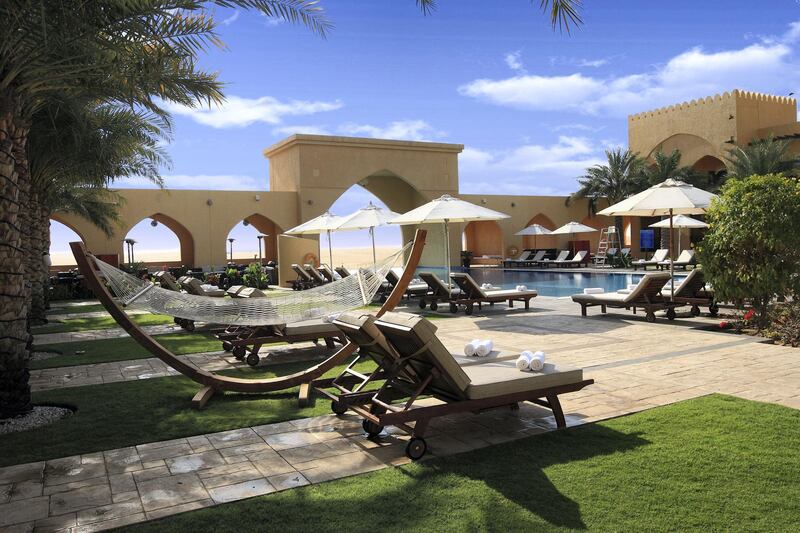 Poolside at Tilal Liwa