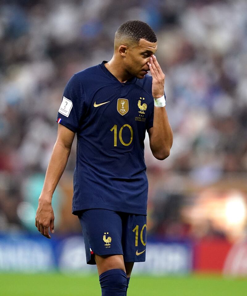 Kylian Mbappe 10 - Just the second hat-trick in World Cup final history - and he ended up on the losing side. When he came alive - eventually - he was unstoppable and terrified Argentina. What a game. PA