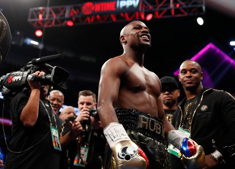 Floyd Mayweather before the fight. Reuters