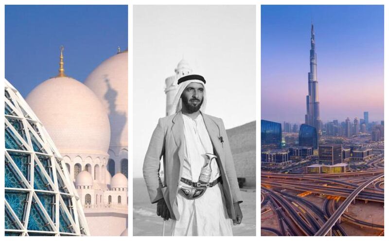 Discover 49 incredible facts about the Sheikh Zayed Grand Mosque, Founding Father Sheikh Zayed, the Burj Khalifa and more. Victor Besa / The National, Getty Images, National Archives