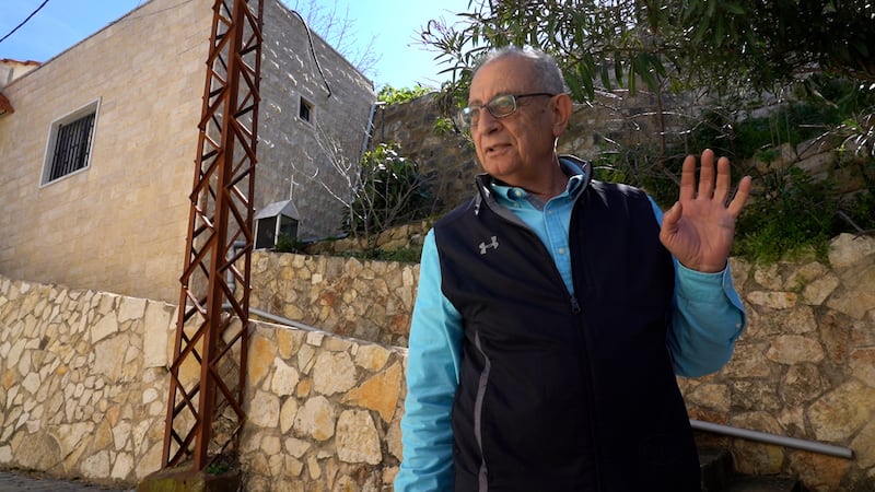 Merhej Shamaa, deputy mayor of Deir Mimas, says he will remain in his village near the front line for as long as possible. Matthew Kynaston / The National