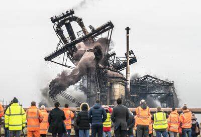 The blast furnace, opened in 1979, and shut for a final time in 2015 with the loss of 2,000 jobs. PA