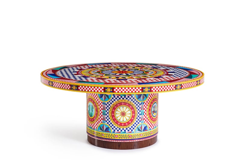 A table from Dolce & Gabbana's new Home Collection. Photo: Dolce & Gabbana