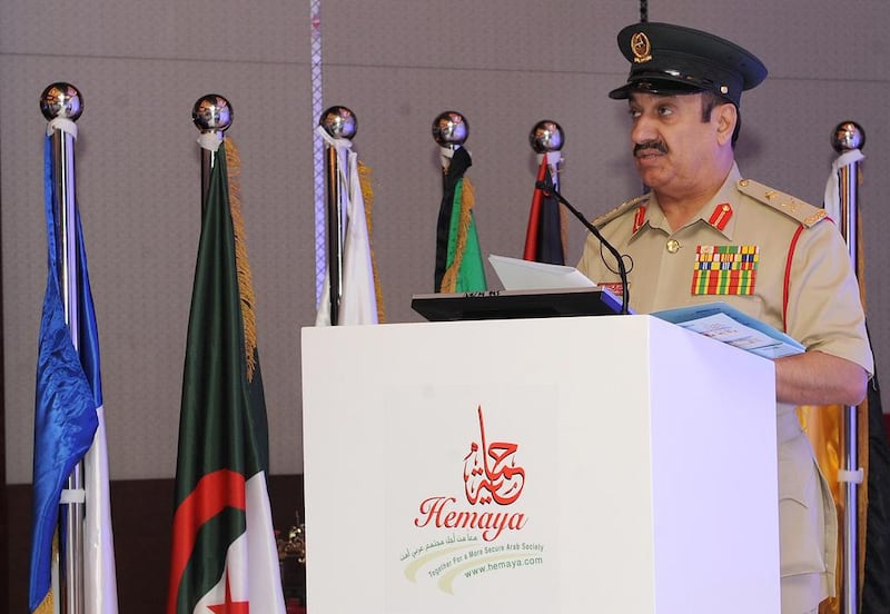 Maj Gen Abdulrahman Rafi, assistant to Dubai Police chief and Director General of the Department of Community Services, said no country is exempt from the scourge of drugs. Courtesy Dubai Police