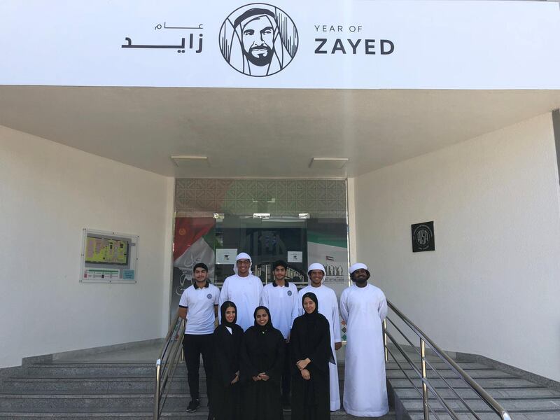 Eight Emirati pupils from American International School in Abu Dhabi will be travelling to the US to spread the country's message of tolerance and friendship. Courtesy American International School in Abu Dhabi