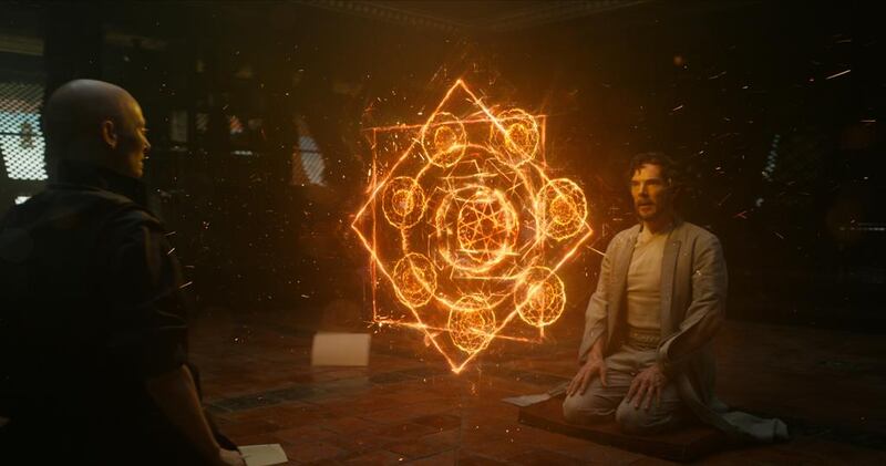 Doctor Strange has an audience with The Ancient One. Film Frame / Marvel