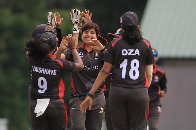 18 June 2022. Beat Singapore by 10 wickets at the ACC Women’s T20 Championship in Kuala Lumpur. No Singapore batter reached double figures, as they were bowled out for 29 in 17.2 overs. Courtesy Malaysia Cricket