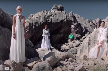 Elie Saab has described his latest ready-to-wear collection as 'more fancy-relaxed'. YouTube / Elie Saab
