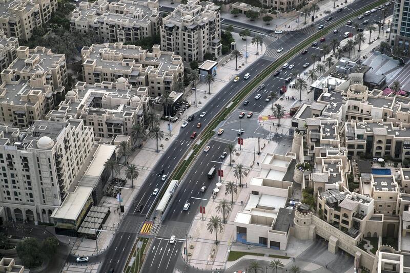 DUBAI, UNITED ARAB EMIRATES - OCTOBER 31, 2018. 
View from  NEOS at Address Downtown Dubai.

(Photo by Reem Mohammed/The National)

Reporter:
Section:  AL