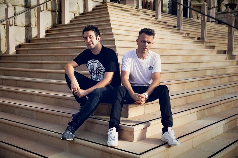 Hollaphonic are made out of vocalist and rapper Olly Wood and DJ and producer Greg Stainer (L-R). They perform at Creamfields Abu Dhabi on Friday.