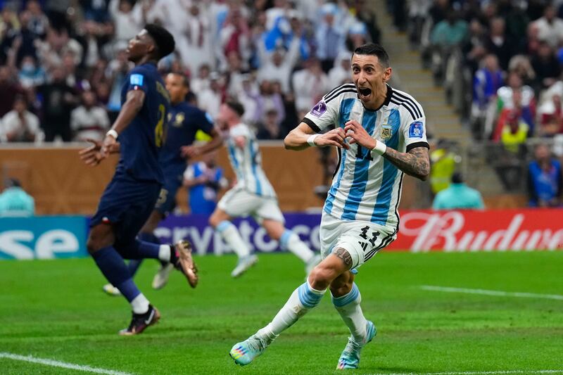 Angel Di Maria 9 - Tremendous on the left. The 34-year-old skied a shot after 16 following smart link up with Messi. Clever to win a penalty after running into the box on 21 and being pushed by Dembele.  Scored in Copa America final and here made it 2-0, finishing an incredible move with a decisive finish. AP