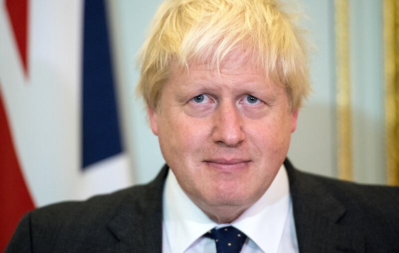 Britain's Foreign Secretary Boris Johnson at a press conference with Mexican Foreign Minister Luis Videgaray in London, England, October 19, 2017. REUTERS/Chris J Ratcliffe/Pool