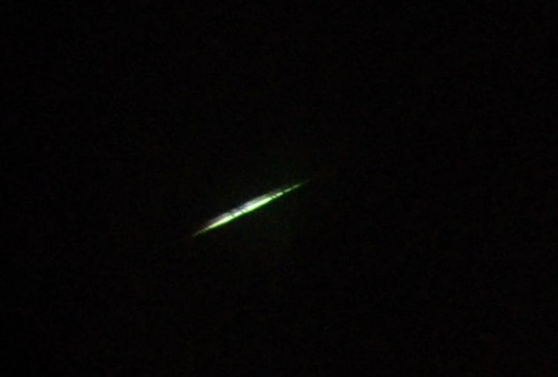 Many Twitter users also reported seeing the space rock, which flew across the sky for about six seconds. Photo: UK Fireball Network