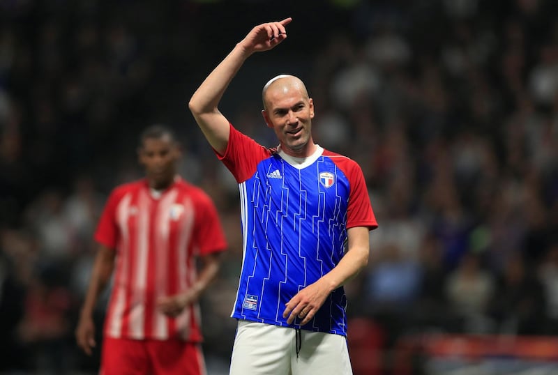 Zinedine Zidane of the France 98 team in action. Zidane scored two goals in the World Cup Final 20 years ago, helping France to win their first World Cup. Gonzalo Fuentes / Reuters