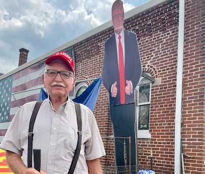 Bob Bryant from Roanoke, Virginia, at the Trump Store USA. Thomas Watkins / The National