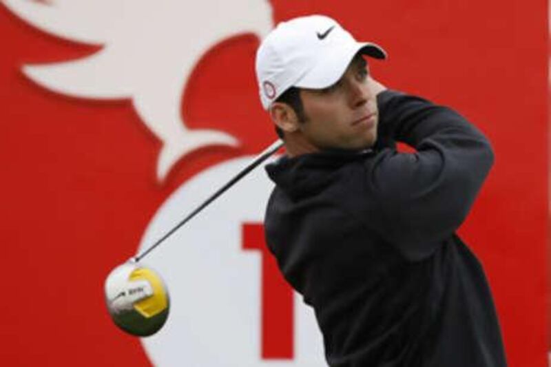 Paul Casey in action during the Abu Dhabi Golf Championship in January 2008.