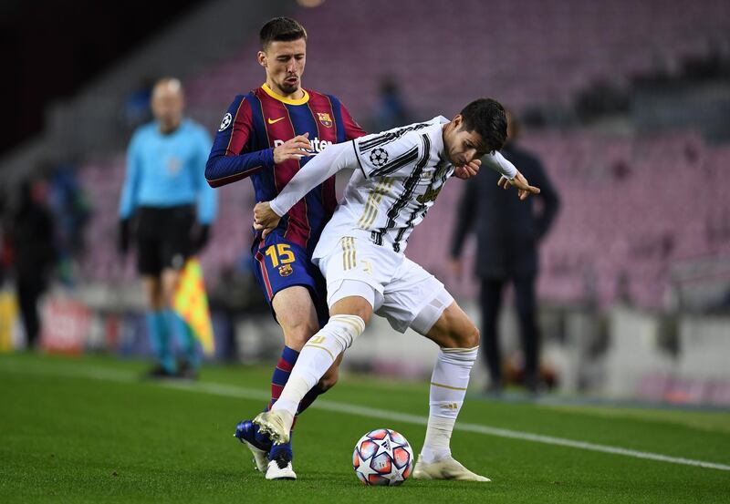 DF Clement Lenglet, 4 - Picked up a yellow card for leaning into Morata with an elbow, before conceding his side’s second penalty of the game when he inexplicably dangled an arm at a loose ball. Hauled off in the 55th minute for Umtiti. Getty Images