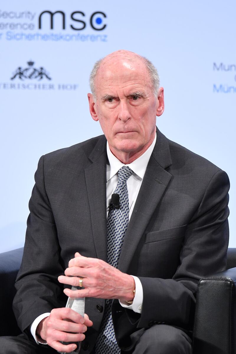 MUNICH, GERMANY - FEBRUARY 17: Director of National Intelligence Dan Coats participates in a panel talk at the 2018 Munich Security Conference on February 17, 2018 in Munich, Germany. The annual conference, which brings together political and defense leaders from across the globe, is taking place under heightened tensions between the USA, together with its western allies, and Russia. (Photo by Sebastian Widmann/Getty Images)