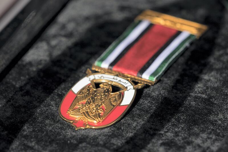 ABU DHABI, UNITED ARAB EMIRATES -  March 12, 2018: Abu Dhabi Awards await to be presented during awards ceremony at the Sea Palace.
( Ryan Carter for the Crown Prince Court - Abu Dhabi )
---