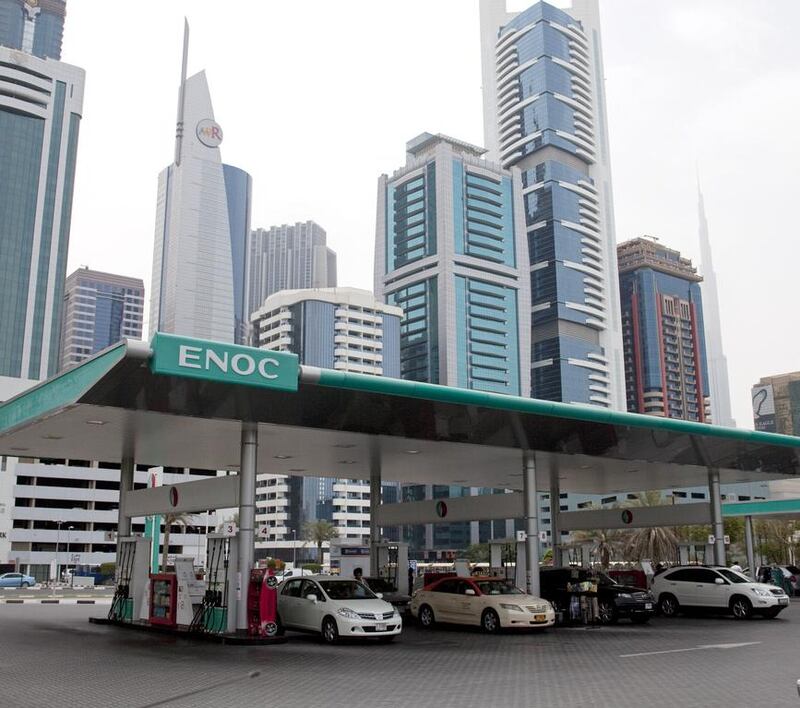 Enoc staff have been installing microchips in around 100 vehicles a day, either at the customer’s premises or Enoc filling stations. Jeff Topping / The National