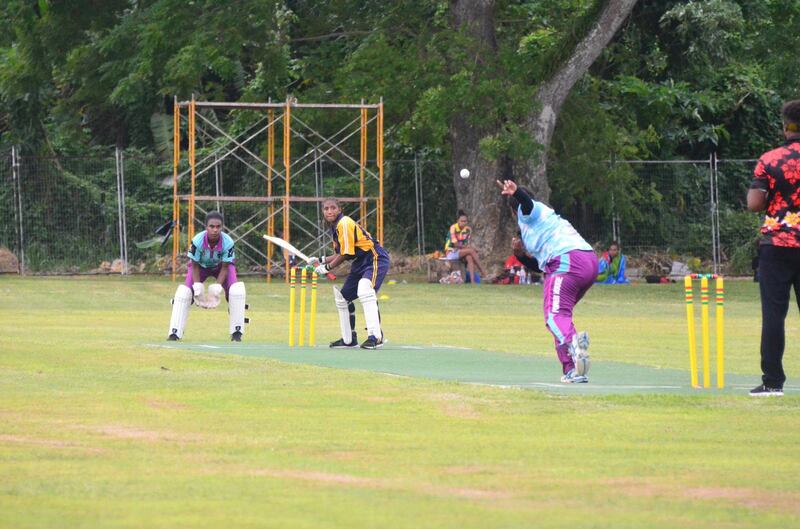 A cricket match being played in Vanuatu. Courtesy Vanuatu cricket