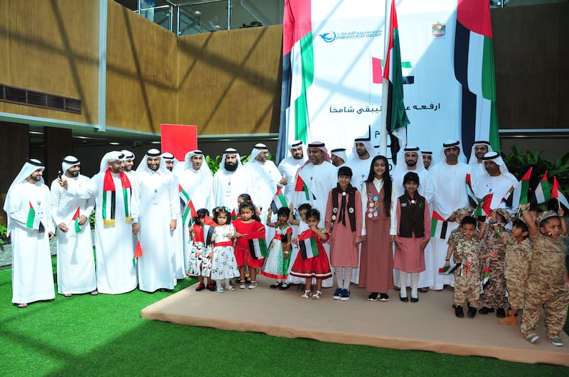 Emirates Post Group celebrate Flag Day 2017. November 2 2017. Photo Courtesy: Emirates Post Group