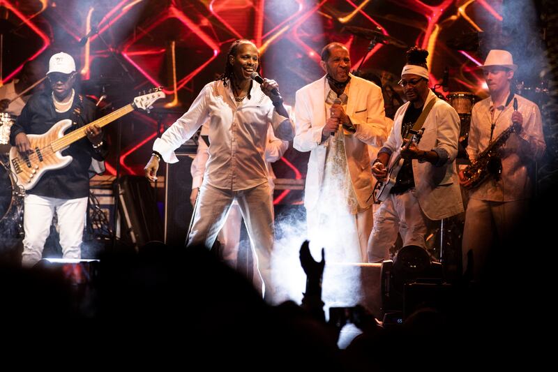 Earth, Wind, & Fire Experience featuring Sheldon Reynolds play the band's classic hits.