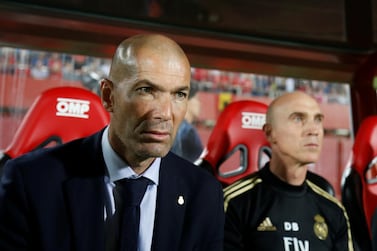 Real Madrid manager Zinedine Zidane has seen his team take one point from two Champions League Group A matches. Reuters