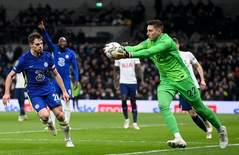 SPURS RATINGS: Pierluigi Gollini 5 – Conte’s decision to give back-to-back starts to the on-loan keeper from Atlanta over Hugo Lloris will be questioned. He made a couple of smart saves, but his performance was tarnished by a mistake made in the 18th minute, allowing Rudiger to score after failing to clear a corner. EPA